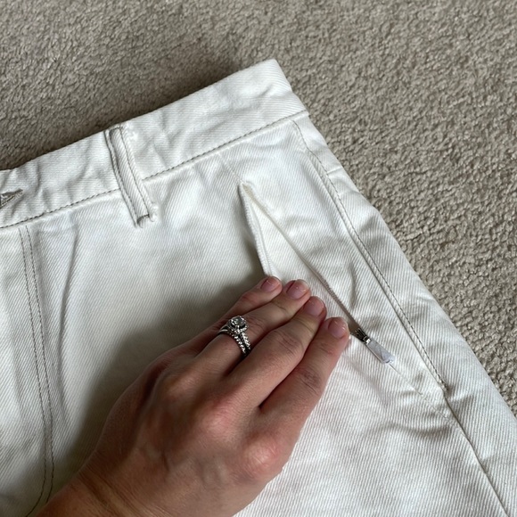 NWOT Alexander Wang High Rise Invisible Zip Short in Denim - Picture 5 of 5